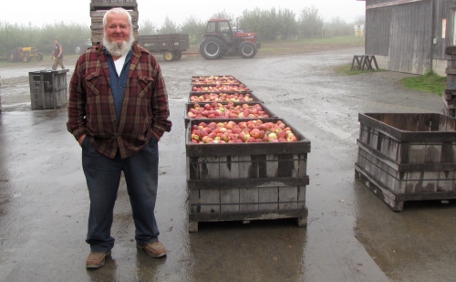 Like many growers, Roy Marks of Wellwood Orchards in Springfield, Vermont, will have apples at his country store through October, despite having just 60 percent of a normal crop. (Russell Steven Powell photo)
