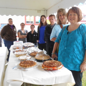 Bakers pose with their entries prior to judging at the 2014 Great New England Apple Pie Contest. (Bar Lois Weeks photo)